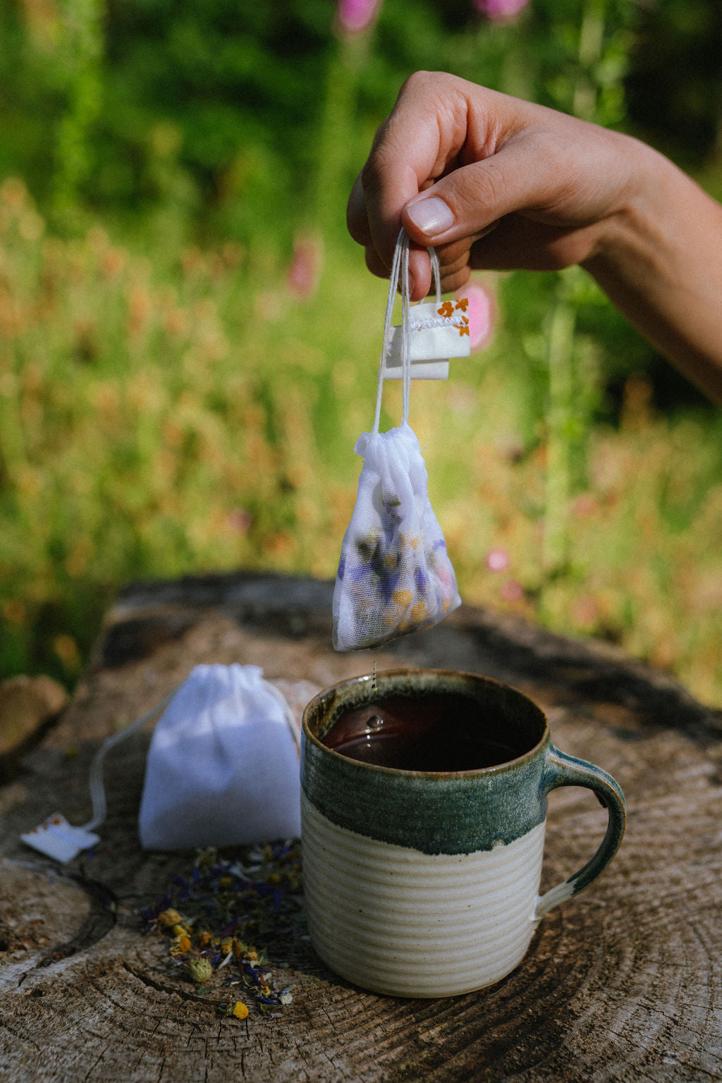 🍵 Sachet de tisane réutilisable – Infusion zéro déchet
