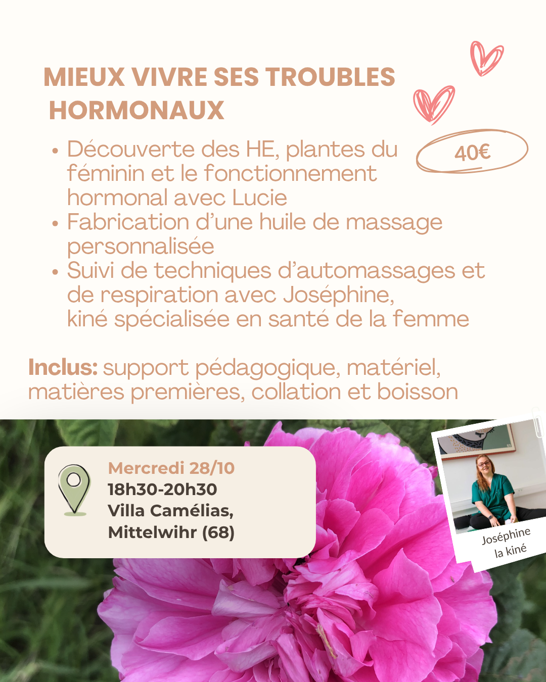 ATELIER MIEUX VIVRE SES TROUBLES HORMONAUX